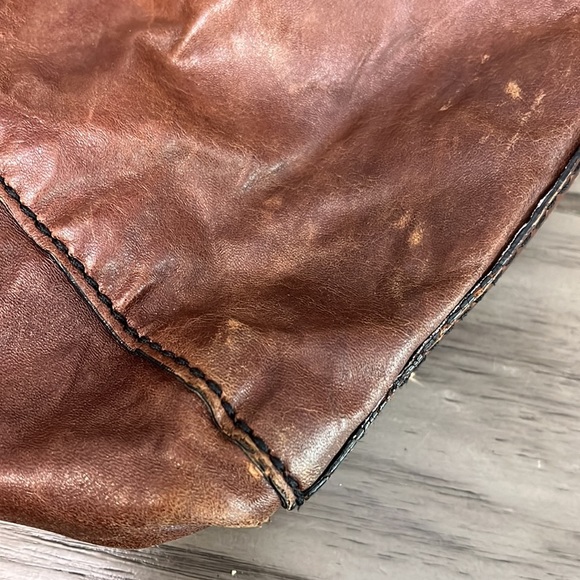 FOSSIL “ FIFTY FOUR” BROWN LEATHER SHOULDER BAG - Picture 14 of 16